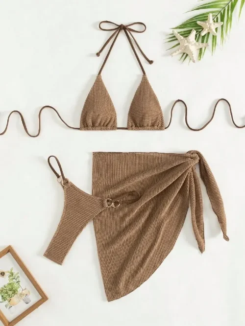 Brown Bikini Set